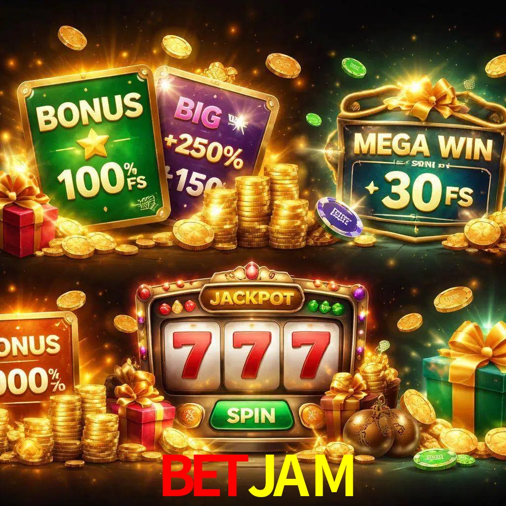 Tipos de bonos BETJAM incluyendo recompensas de bienvenida y promociones continuas
